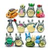 12pcs Set Studio Ghibli Totoro Mini Resin Action Figures Hayao Miyazaki Miniature Cake Toppers Figurines Dolls 1 - Totoro Merchandise