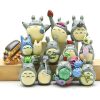 12pcs Set Studio Ghibli Totoro Mini Resin Action Figures Hayao Miyazaki Miniature Cake Toppers Figurines Dolls 4 - Totoro Merchandise