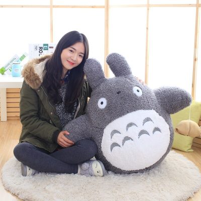 2022 30 40 50cm Kawaii Japanese Style Anime Cat Stuffed Animal Doll Totoro Pillow Cushion Plush 1 - Totoro Merchandise
