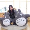 2022 30 40 50cm Kawaii Japanese Style Anime Cat Stuffed Animal Doll Totoro Pillow Cushion Plush 2 - Totoro Merchandise