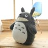 30cm Kawaii Totoro Plush Toys Stuffed Soft Animal Cartoon Dolls Cats With Lotus Leaf or Teeth 3 - Totoro Merchandise