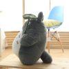 30cm Kawaii Totoro Plush Toys Stuffed Soft Animal Cartoon Dolls Cats With Lotus Leaf or Teeth 5 - Totoro Merchandise