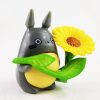 8pcs Lot My Neighbor Totoro Figure Toy Chinchilla with Flowers Miyazaki Hayao Anime Mini Model Doll 5 - Totoro Merchandise