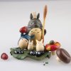 Anime Miyazaki Hayao My Neighbor Totoro with Umbrella Fried charcoal Figure Birthday gift Collectible Model ToyGarden 2 - Totoro Merchandise