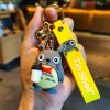 Cartoon Anime Totoro Keychain 2023 New in Cute Doll Keyring Fashion Couple Bag Key Chain Car 3 - Totoro Merchandise