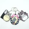 Cute Cartoon Totoro Keychain PVC Silicone Anime Key Chain Double Side Cartoon Key Ring Kid Trinket - Totoro Merchandise