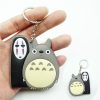 Cute Cartoon Totoro Keychain PVC Silicone Anime Key Chain Double Side Cartoon Key Ring Kid Trinket 2 - Totoro Merchandise