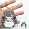 Cute Cartoon Totoro Keychain PVC Silicone Anime Key Chain Double Side Cartoon Key Ring Kid Trinket 3 - Totoro Merchandise