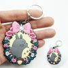 Cute Cartoon Totoro Keychain PVC Silicone Anime Key Chain Double Side Cartoon Key Ring Kid Trinket 4 - Totoro Merchandise