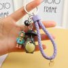 Cute My Neighbor Totoro Doll Keychain Chinchilla Keyrings Pendant fit Bag Charms Purse Accessory for Miyazaki 3 - Totoro Merchandise