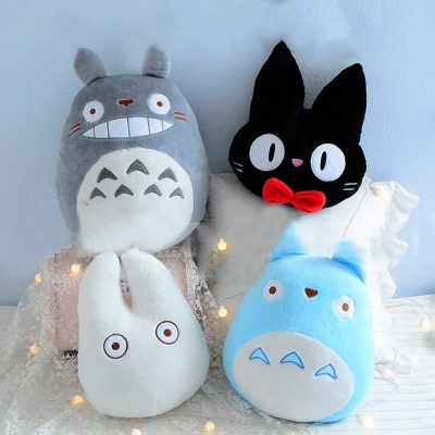 Cute Totoro Plush Pillow Stuffed Kiki Totoro Toy Japanese Anime Figure Soft Doll Home Soft Decor - Totoro Merchandise