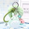 FIMAODZ Cartoon Bell Totoro Keychain 2020 Voiced Vinyl Cute My Neighbor Figure Cat key Chain Anime 2 - Totoro Merchandise