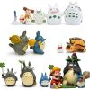 Japanese Anime Movie Totoro Mononoke Action Figures Toys Fairy Garden Miniature Decor Figurines Terrarium Statues Ornaments - Totoro Merchandise