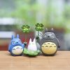 Japanese Anime Movie Totoro Mononoke Action Figures Toys Fairy Garden Miniature Decor Figurines Terrarium Statues Ornaments 3 - Totoro Merchandise