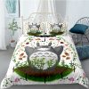 My Neighbor Totoro Bedding Set Cartoon Kids Gift Anime Bed Linen Quilt Duvet Cover Sets Home 4 - Totoro Merchandise