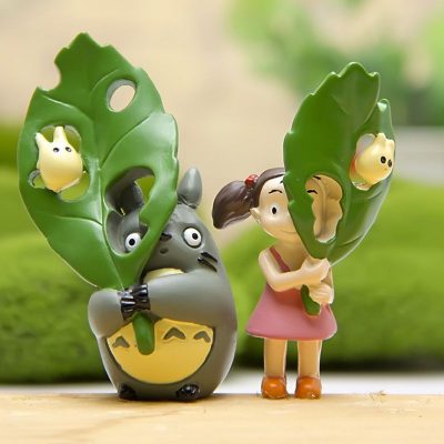 Totoro Figurines Japanese Anime Totoro Miniatures Miyazaki Fairy Garden Kawaii Figure Ornament Home Room Decor Cute 1 - Totoro Merchandise