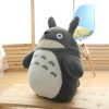 Totoro Fluffy Cute Plush Cat Japanese Anime Figure Doll Plush Totoro Toy with Lotus Leaf Kids 2 - Totoro Merchandise