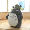 Totoro Fluffy Cute Plush Cat Japanese Anime Figure Doll Plush Totoro Toy with Lotus Leaf Kids 3 - Totoro Merchandise