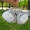 Totoro Keychain Plush Toy Stuffed Cute Cartoon Anime Doll Pendant Key Chain My Neighbor Bag Car - Totoro Merchandise