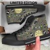 Totoro and Soot Shoes high top canvas shoes - Totoro Merchandise