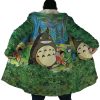 Trippy My Neighbor Totoro SG AOP Hooded Cloak Coat NO HOOD Mockup - Totoro Merchandise