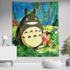 Trippy My Neighbor Totoro SG Vertical Wall Tapestry Main Mockup - Totoro Merchandise