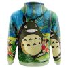 Trippy My Neighbor Totoro Studio Ghibli AOP Hoodie 3D BACK Mockup - Totoro Merchandise