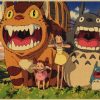 Vintage Canvas Printing Poster anime poster Tonari no Totoro Miyazaki wall decor vintage home decor For 15 - Totoro Merchandise