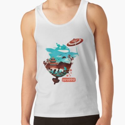 New Totoro, Ghibli, Studio Ghibli, My Neighbor Totoro, Ghibli Totoro Manga Tank Top Official Totoro Merch