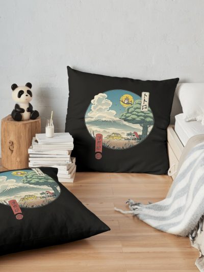 Toto.4Beutypat,Totoro, Totoro Legend, Totoro Vintage, Totoro Throw Pillow Official Totoro Merch