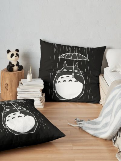 Yui.13.Kids Anime>Totoro>My>Neighbor>, Kids Anime>Totoro>, Cartoon >Totoro> Old School >Totoro> Summer Throw Pillow Official Totoro Merch