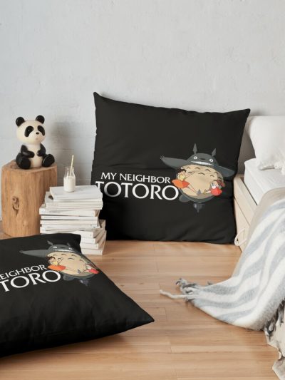 254 Totoro, Neighbor Totoro, Ghibli Totoro, Studio Ghibli, My Neighbor Totoro, My Neighbour Totoro 927 Throw Pillow Official Totoro Merch