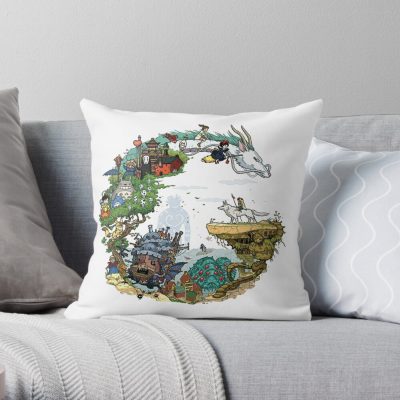 Toto.10Beutypat,Totoro, Totoro Legend, Totoro Vintage, Totoro Throw Pillow Official Totoro Merch