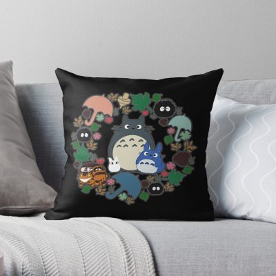 Toto.2Beutypat,Totoro, Totoro Legend, Totoro Vintage, Totoro Throw Pillow Official Totoro Merch