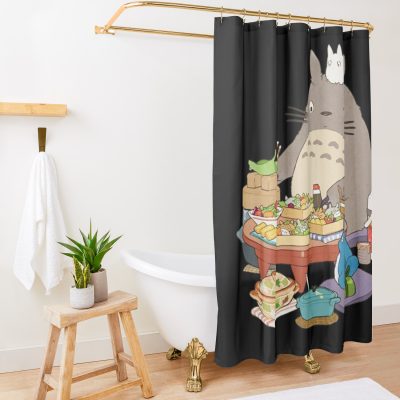 My Neighbor With Totoro Shower Curtain Official Totoro Merch