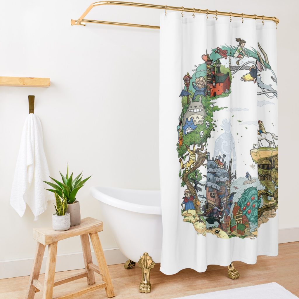 Toto.10Beutypat,Totoro, Totoro Legend, Totoro Vintage, Totoro Shower Curtain Official Totoro Merch