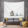 Anime cartoon Totoro hanging cloth Dormitory bedside background cloth Bedroom decoration tapestry Large size cute wall 4 - Totoro Merchandise