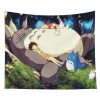 Dormitory Background Fabric Hanging Cloth Cartoon Totoro Tapestry Decoration Bedroom Room Photo Layout Bed Head Wall 4 - Totoro Merchandise