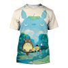 Hayao Miyazaki Anime Boys and Girls T Shirts 3D Totoro Print Oversized Short Sleeve Tops Summer - Totoro Merchandise