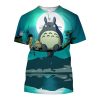 Hayao Miyazaki Anime Boys and Girls T Shirts 3D Totoro Print Oversized Short Sleeve Tops Summer 2 - Totoro Merchandise