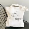 Japanese Anime Totoro Shopper Bags for Women Resuable Tote Bag Harajuku Large Capacity Shopping Bag Japanese 1 - Totoro Merchandise