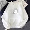 Kawaii Totoro Studio Ghibli Hoodies 2021 New Cute Cartoon Hoody Women Japanese Anime Graphic Sweatshirt Casual 1 - Totoro Merchandise