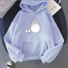 Kawaii Totoro Studio Ghibli Hoodies 2021 New Cute Cartoon Hoody Women Japanese Anime Graphic Sweatshirt Casual 4 - Totoro Merchandise