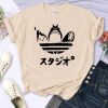 Totoro Japanese Tshirt Clothes Women Grunge Streetwear Vintage Kawaii Harajuku T shirt Clothes Couple Clothes Female 2 - Totoro Merchandise