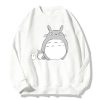 Totoro Studio Ghibli Harajuku Kawaii Hoodie Women Ulzzang Miyazaki Hayao Hoodies Funny Cartoon Sweatshirt Anime O 1 - Totoro Merchandise