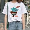 Totoro and Mei Satsuki Sakura Flower T Shirt Anime Kawaii Print Blouse Studio Ghibli Movie Circle 3 - Totoro Merchandise