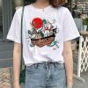 Totoro and Mei Satsuki Sakura Flower T Shirt Anime Kawaii Print Blouse Studio Ghibli Movie Circle 5 - Totoro Merchandise