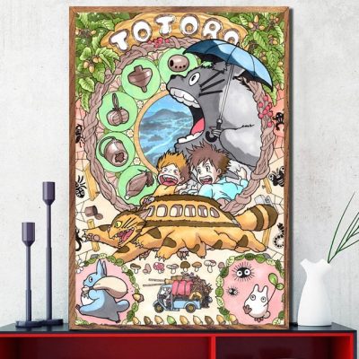 Totoro Cartoon Design Wallarts